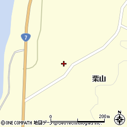 秋田県由利本荘市浜三川栗山58周辺の地図