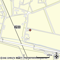 秋田県大仙市下深井桜田4周辺の地図
