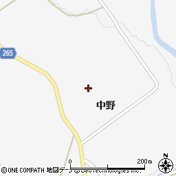秋田県大仙市南外中野9周辺の地図