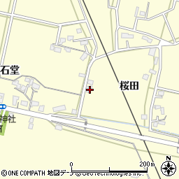 秋田県大仙市下深井桜田19周辺の地図