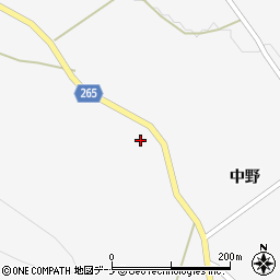 秋田県大仙市南外中野92周辺の地図