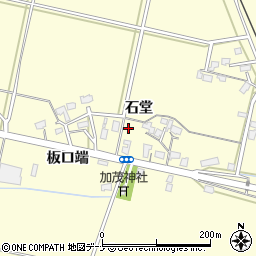 秋田県大仙市下深井石堂周辺の地図