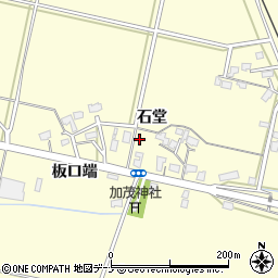 秋田県大仙市下深井（石堂）周辺の地図