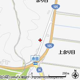 秋田県大仙市内小友余り目周辺の地図