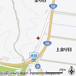 秋田県大仙市内小友（余り目）周辺の地図