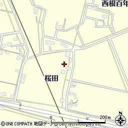秋田県大仙市下深井桜田10周辺の地図