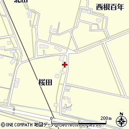 秋田県大仙市下深井桜田9周辺の地図