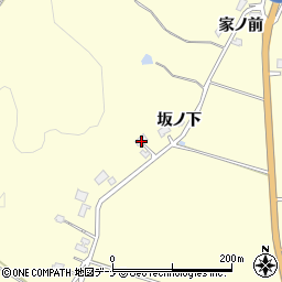 秋田県由利本荘市内黒瀬坂ノ下89-1周辺の地図
