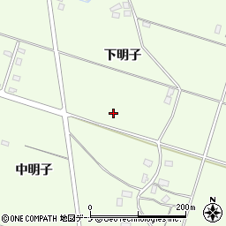 秋田県仙北郡美郷町野中下明子周辺の地図