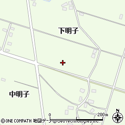 秋田県美郷町（仙北郡）野中（下明子）周辺の地図