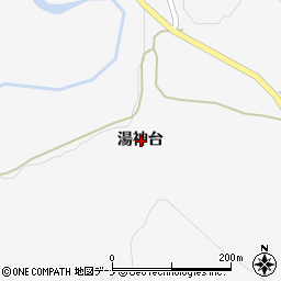 秋田県大仙市南外湯神台周辺の地図
