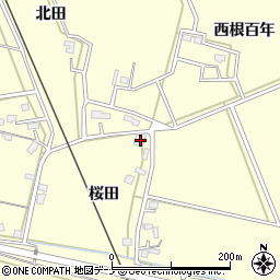 秋田県大仙市下深井桜田8周辺の地図