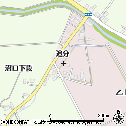 秋田県大仙市藤木追分周辺の地図