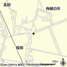 秋田県大仙市下深井桜田35周辺の地図