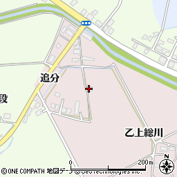 秋田県大仙市藤木乙上総川周辺の地図