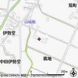 秋田県大仙市内小友裏地周辺の地図