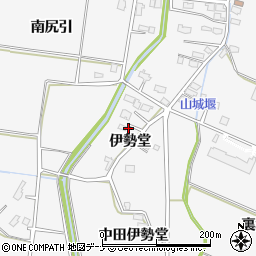 秋田県大仙市内小友（伊勢堂）周辺の地図