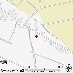 秋田県大仙市内小友宮後周辺の地図