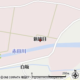 秋田県由利本荘市牛寺新境目周辺の地図