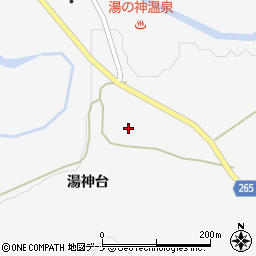 秋田県大仙市南外湯神台91周辺の地図
