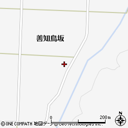 秋田県美郷町（仙北郡）金沢東根（善知鳥坂）周辺の地図