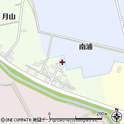 秋田県大仙市大曲南浦周辺の地図