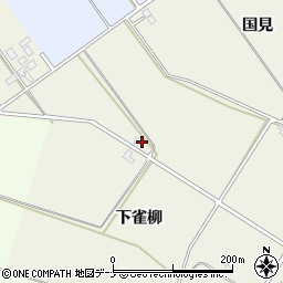 秋田県仙北郡美郷町六郷東根下雀柳周辺の地図