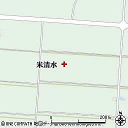 秋田県仙北郡美郷町六郷米清水周辺の地図