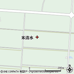 秋田県美郷町（仙北郡）六郷（米清水）周辺の地図