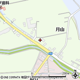 秋田県大仙市川目月山周辺の地図