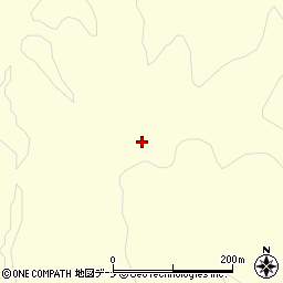 秋田県由利本荘市浜三川北ノ沢周辺の地図