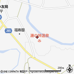 秋田県大仙市南外湯神台22周辺の地図