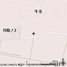 秋田県由利本荘市牛寺川原ノ上41周辺の地図
