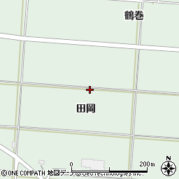 秋田県仙北郡美郷町六郷田岡51周辺の地図