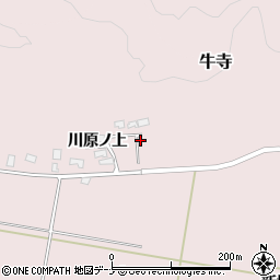 秋田県由利本荘市牛寺川原ノ上87周辺の地図