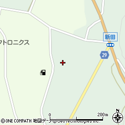 秋田県由利本荘市新田壱ノ台5周辺の地図
