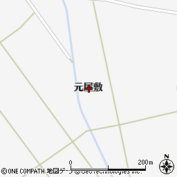 秋田県仙北郡美郷町金沢東根元屋敷周辺の地図