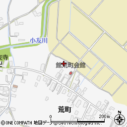 秋田県大仙市内小友荒町周辺の地図