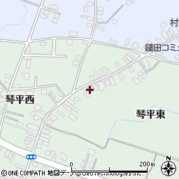 秋田県仙北郡美郷町六郷琴平東周辺の地図