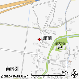 秋田県大仙市内小友南尻引124周辺の地図