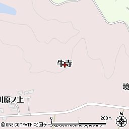 秋田県由利本荘市牛寺周辺の地図