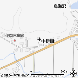 秋田県大仙市内小友中伊岡15周辺の地図