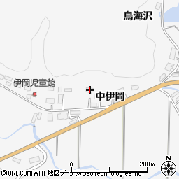 秋田県大仙市内小友中伊岡周辺の地図
