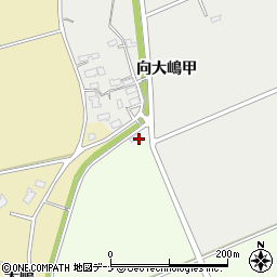 秋田県大仙市内小友中野周辺の地図