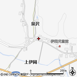 秋田県大仙市内小友上伊岡周辺の地図