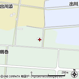 秋田県仙北郡美郷町六郷鶴巻周辺の地図