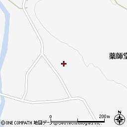 秋田県大仙市南外（薬師堂）周辺の地図