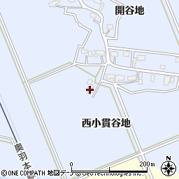 秋田県大仙市大曲西小貫谷地84周辺の地図
