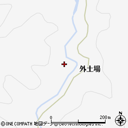 秋田県大仙市南外外土場周辺の地図