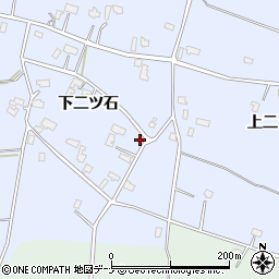 秋田県仙北郡美郷町鑓田下二ツ石6周辺の地図